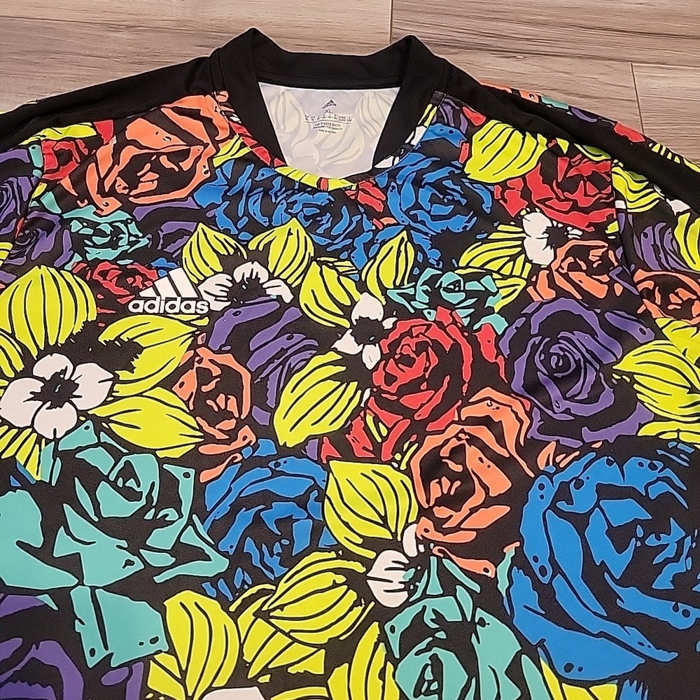 Adidas Multicolor Floral Men's Soccer Jersey